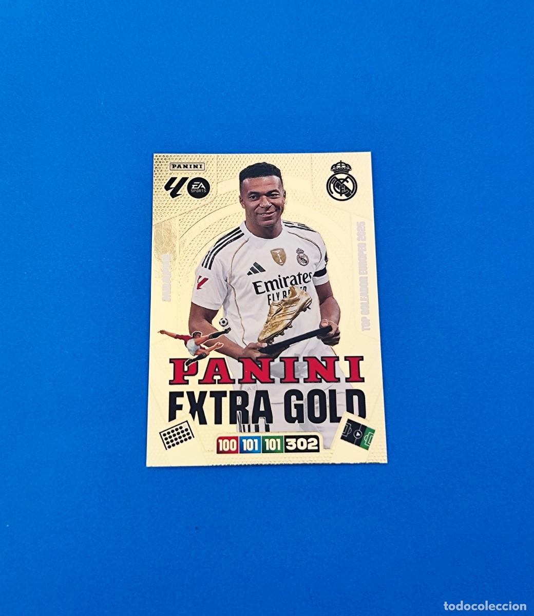 Cromos de f&uacute;tbol: Adrenalyn 2025 2026 / 25 26 Panini Extra Gold Mbapp&eacute; Real Madrid