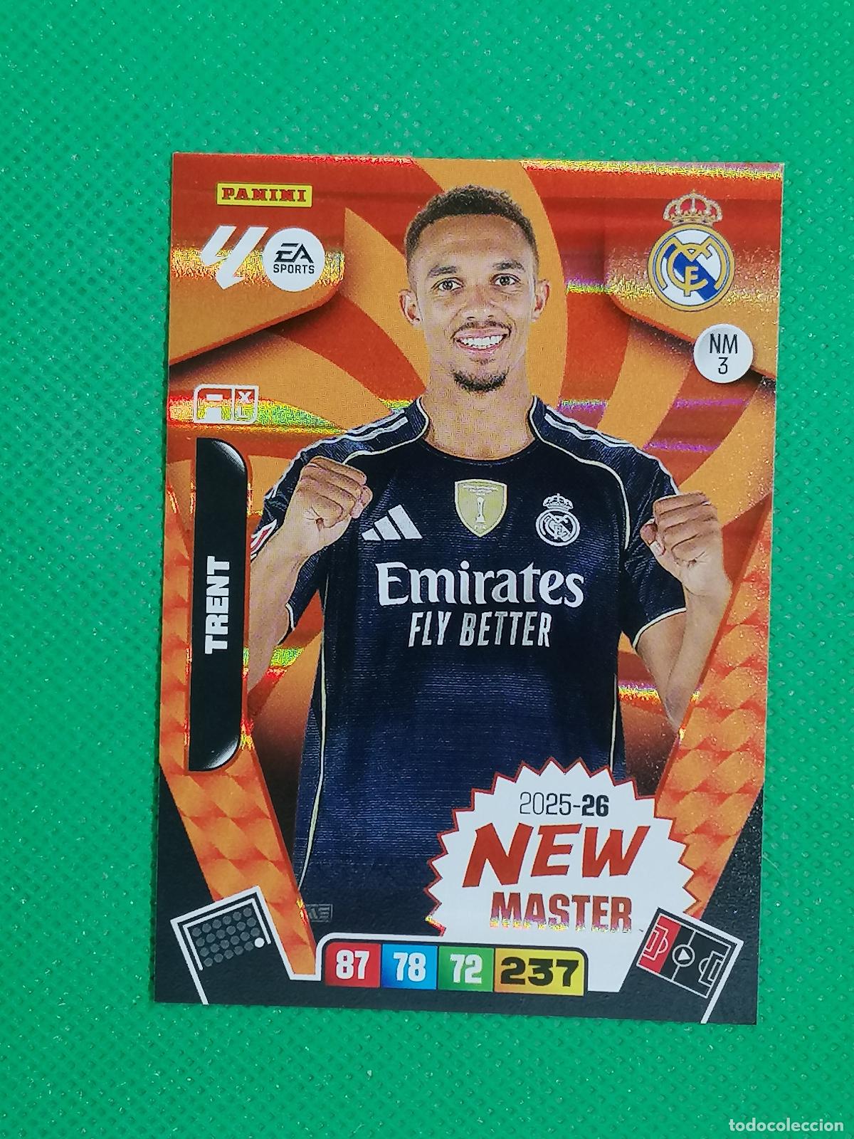 Cromos de f&uacute;tbol: NM 3 NM3 TRENT REAL MADRID NEW MASTER ⚽ LIGA ADRENALYN XL 2025 2026 25 26 ⚽
