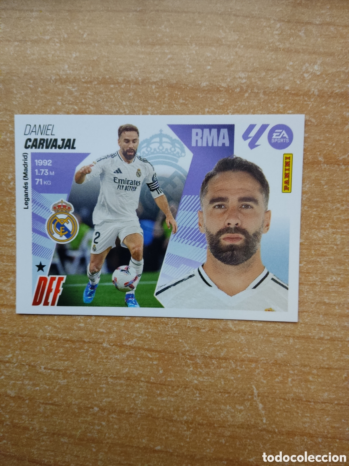 Cromos de f&uacute;tbol: 5 CARVAJAL REAL MADRID LIGA ESTE 2025 2026