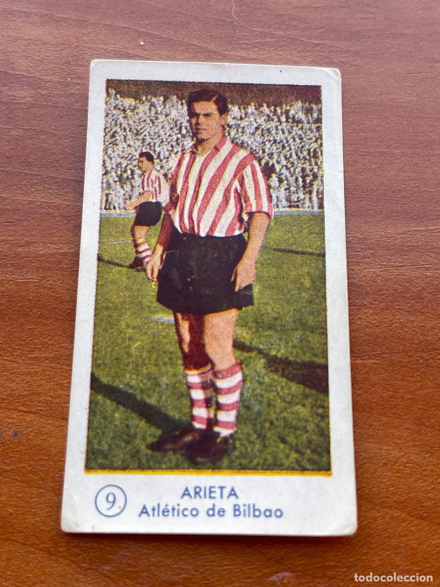Cromos de f&uacute;tbol: ARIETA 9 Gr&aacute;ficas Bachende liga 1957 1958 sin pegar