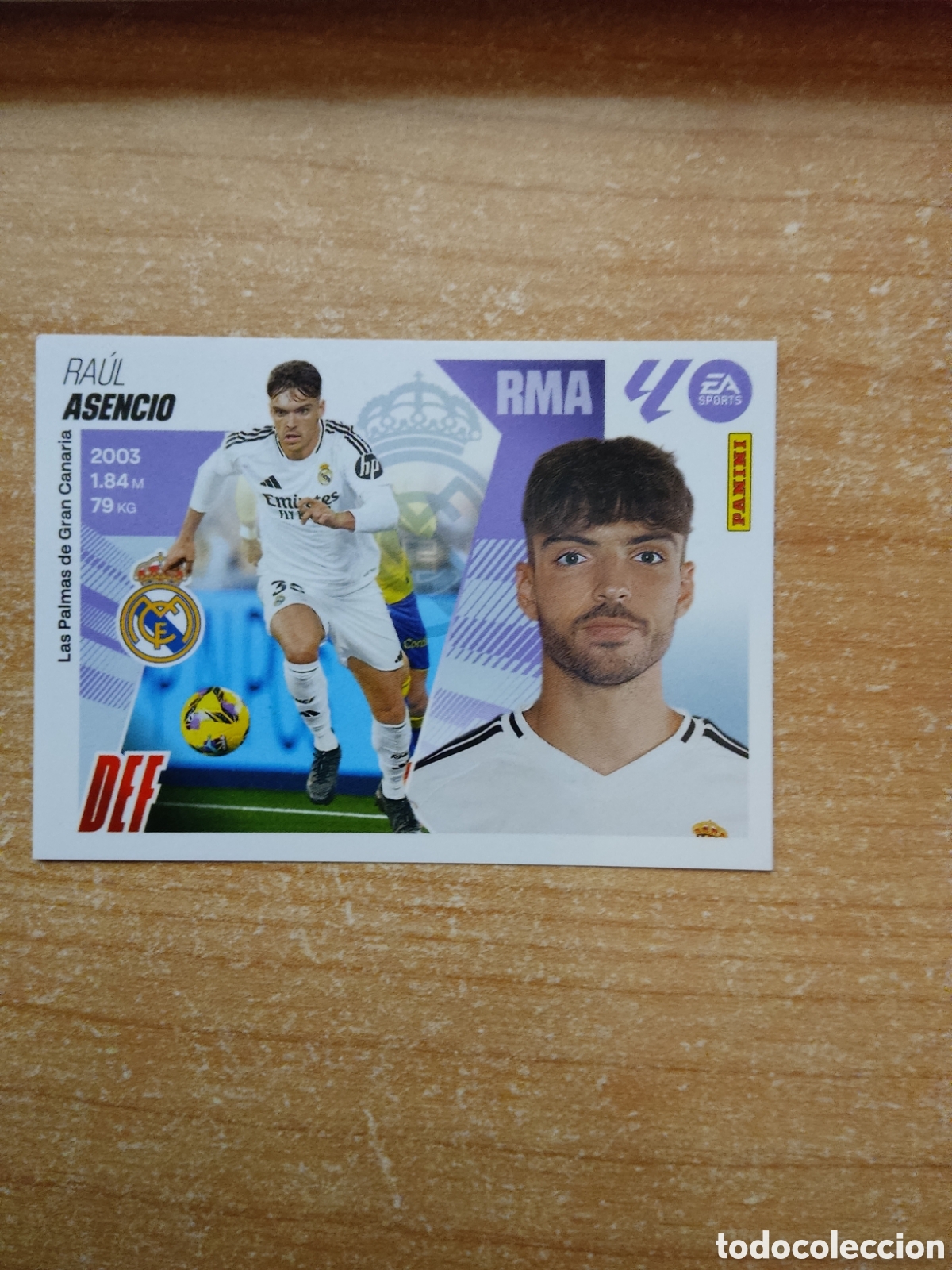 Cromos de f&uacute;tbol: 6 ASENCIO REAL MADRID LIGA ESTE 2025 2026