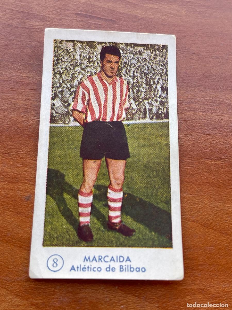 Fu&szlig;ball-Sticker: MARCAIDA 8 BILBAO Gr&aacute;ficas Bachende liga 1957 1958 sin pegar