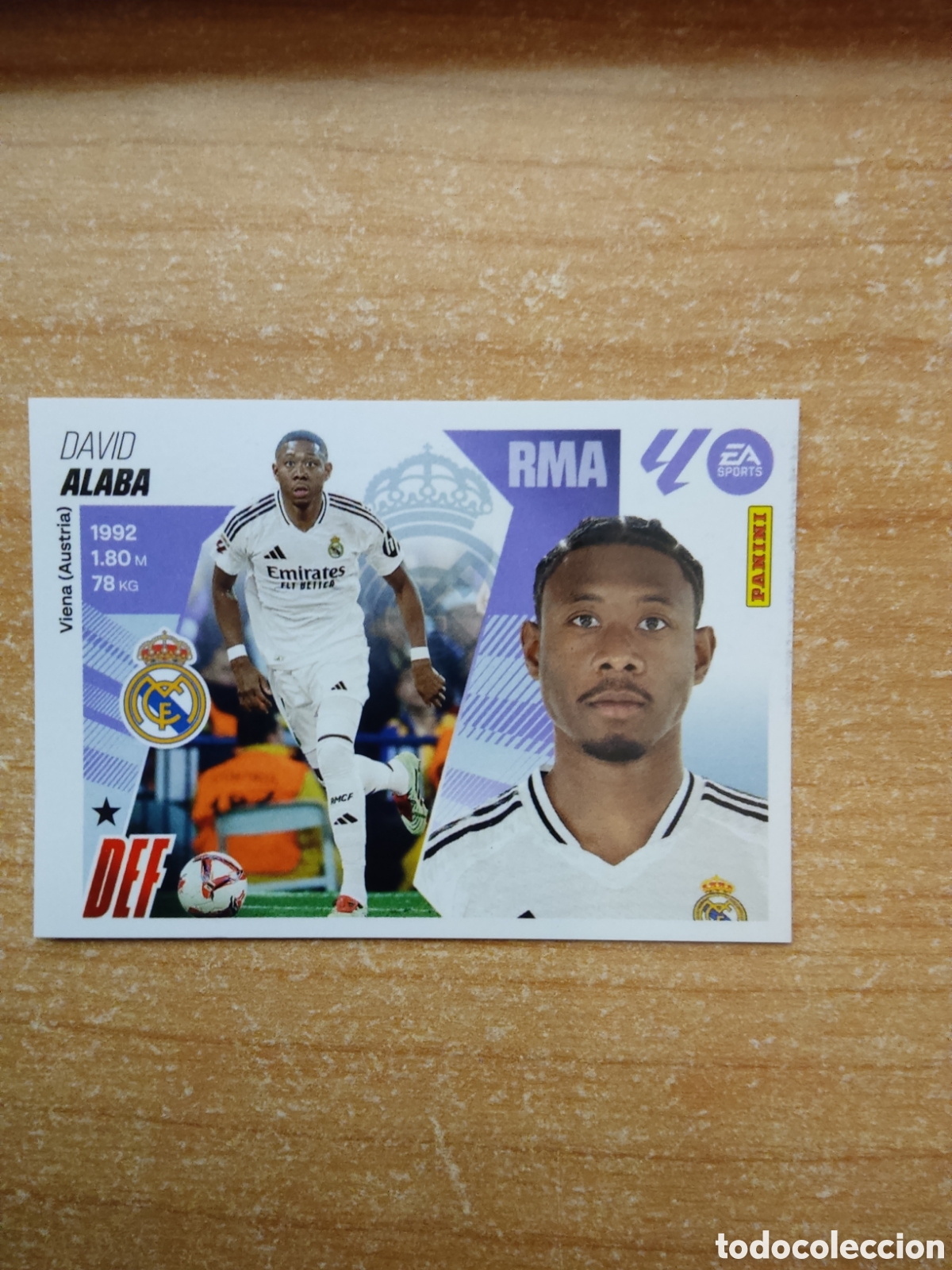 Cromos de f&uacute;tbol: 9 DAVID ALABA REAL MADRID LIGA ESTE 2025 2026