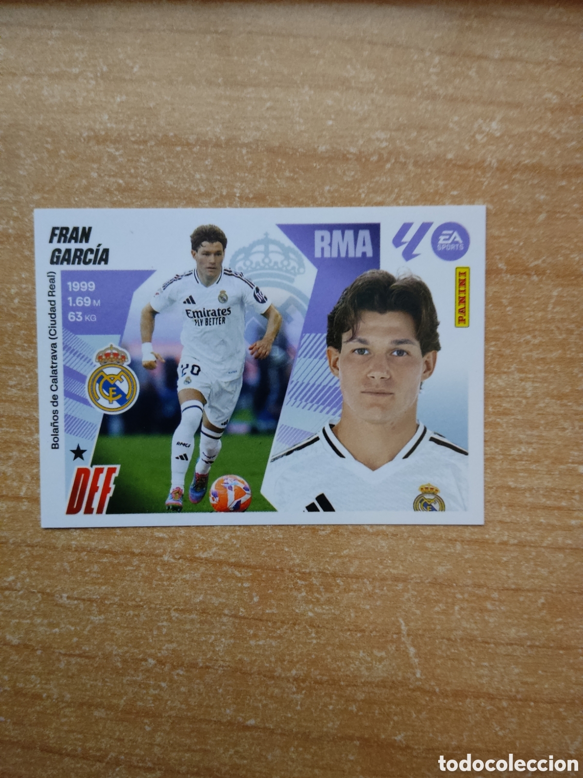 Cromos de f&uacute;tbol: 10 B FRAN GARCIA REAL MADRID LIGA ESTE 2025 2026
