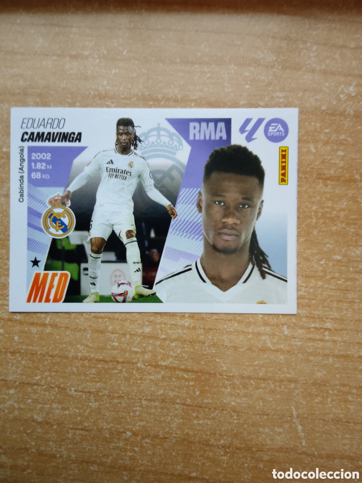Cromos de f&uacute;tbol: 12 CAMAVINGA REAL MADRID LIGA ESTE 2025 2026
