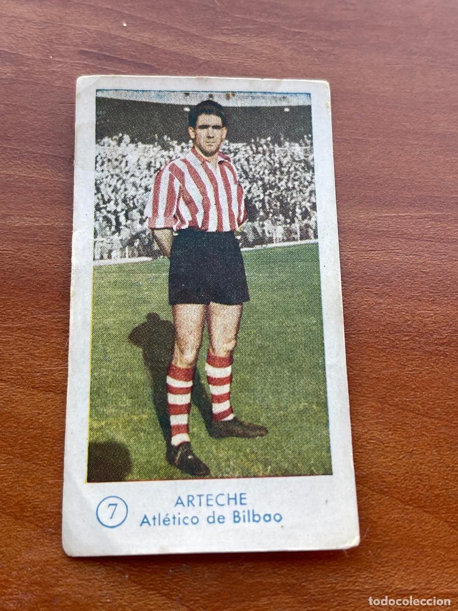 Cromos de f&uacute;tbol: ARTECHE 7 BILBAO Gr&aacute;ficas Bachende liga 1957 1958 sin pegar