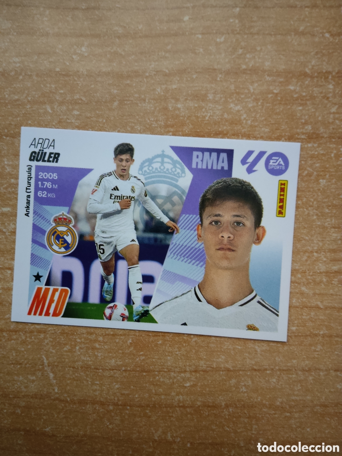 Cromos de f&uacute;tbol: 16 ARDA G&Uuml;LER REAL MADRID LIGA ESTE 2025 2026