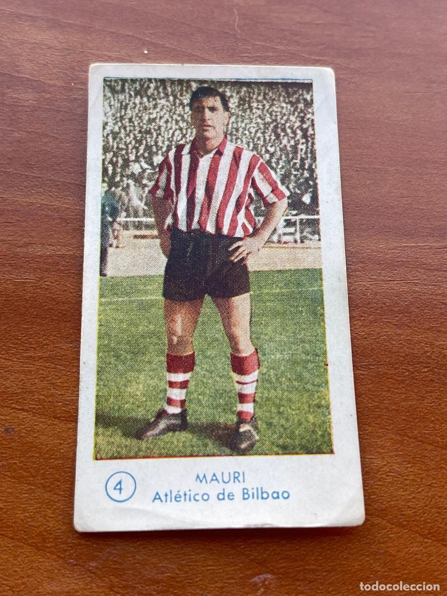 Cromos de f&uacute;tbol: MAURI 4 BILBAO Gr&aacute;ficas Bachende liga 1957 1958 sin pegar