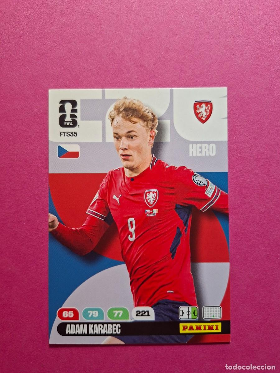 Cromos de f&uacute;tbol: FTS35 ADAM KARABEC REPUBLICA CHECA CHEQUIA UPDATE PANINI ADRENALYN FIFA WORLD CUP 26 MUNDIAL 2026