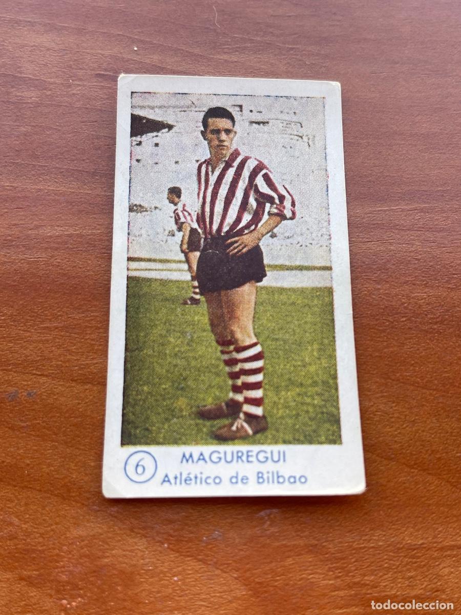 Cromos de f&uacute;tbol: MAGUREGUI BILBAO Gr&aacute;ficas Bachende liga 1957 1958 sin pegar