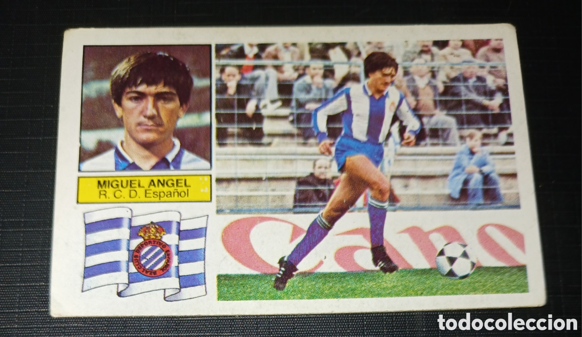 Cromos de f&uacute;tbol: Cromo Miguel Angel - R.C.D. Espa&ntilde;ol - Liga 82 83 / 1982 1983 - Ed. Este