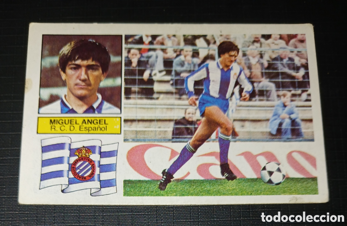 Cromos de f&uacute;tbol: Cromo Miguel Angel - R.C.D. Espa&ntilde;ol - Liga 82 83 / 1982 1983 - Ed. Este
