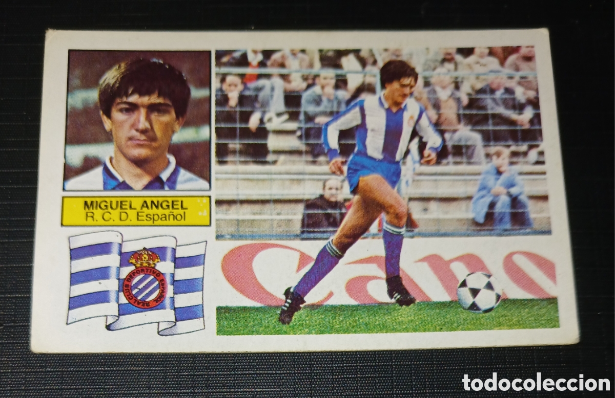 Cromos de f&uacute;tbol: Cromo Miguel Angel - R.C.D. Espa&ntilde;ol - Liga 82 83 / 1982 1983 - Ed. Este