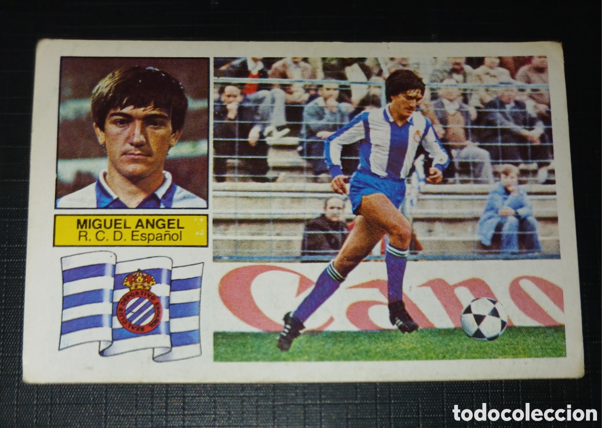 Cromos de f&uacute;tbol: Cromo Miguel Angel - R.C.D. Espa&ntilde;ol - Liga 82 83 / 1982 1983 - Ed. Este