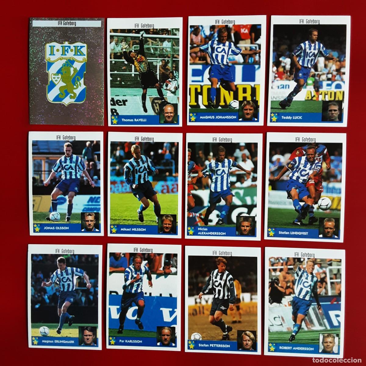 Cromos de f&uacute;tbol: EQUIPO CASI COMPLETO GOTEBORG LOS MEJORES EQUIPOS DE EUROPA 97/98 PANINI-NUNCA PEGADO FALTA N&ordm;117