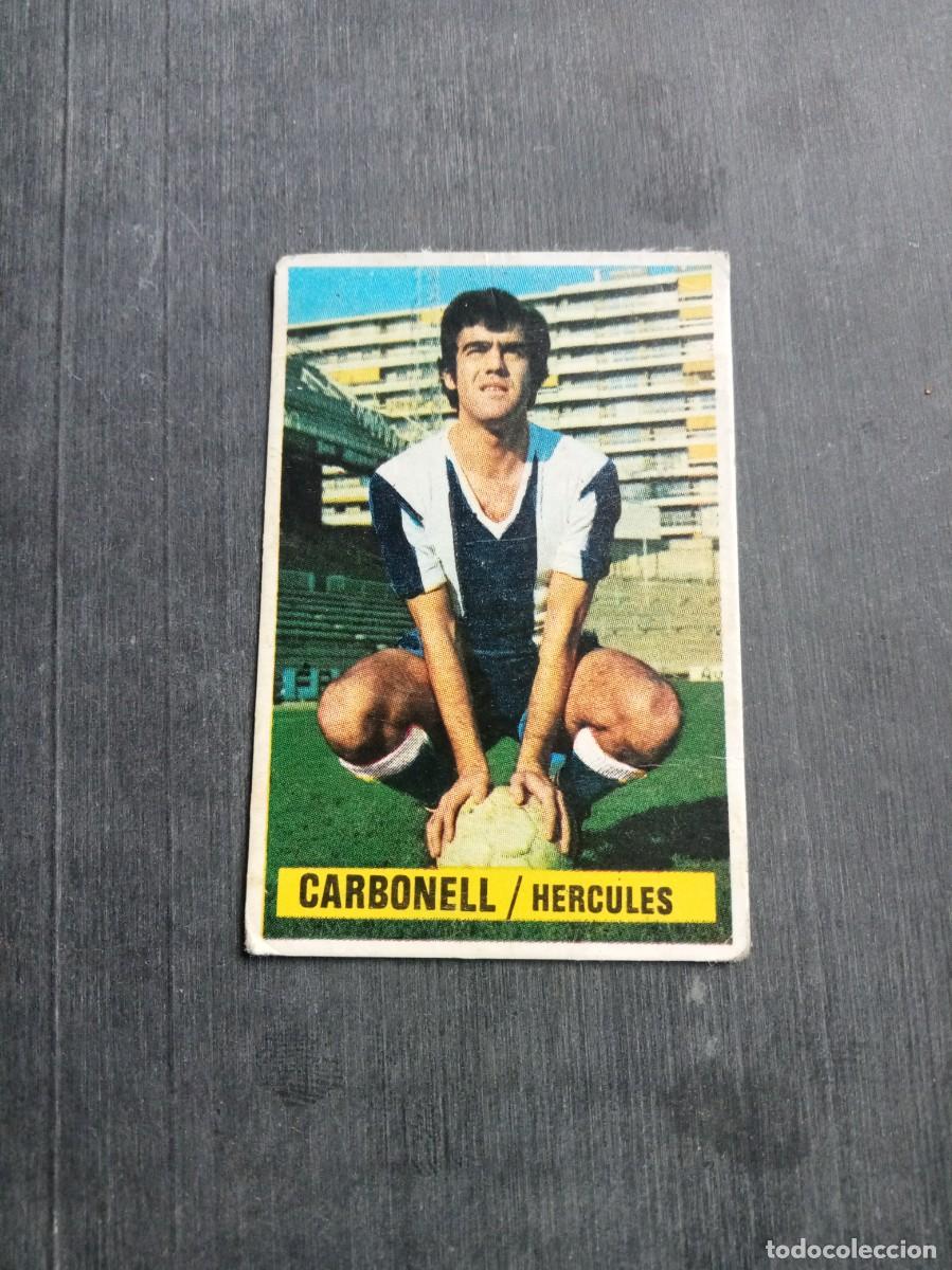Cromos de f&uacute;tbol: CROMO FUTBOL COLOCA. CARBONELL. HERCULES. LIGA 74 / 75. EDICIONES ESTE 1974 - 1975.