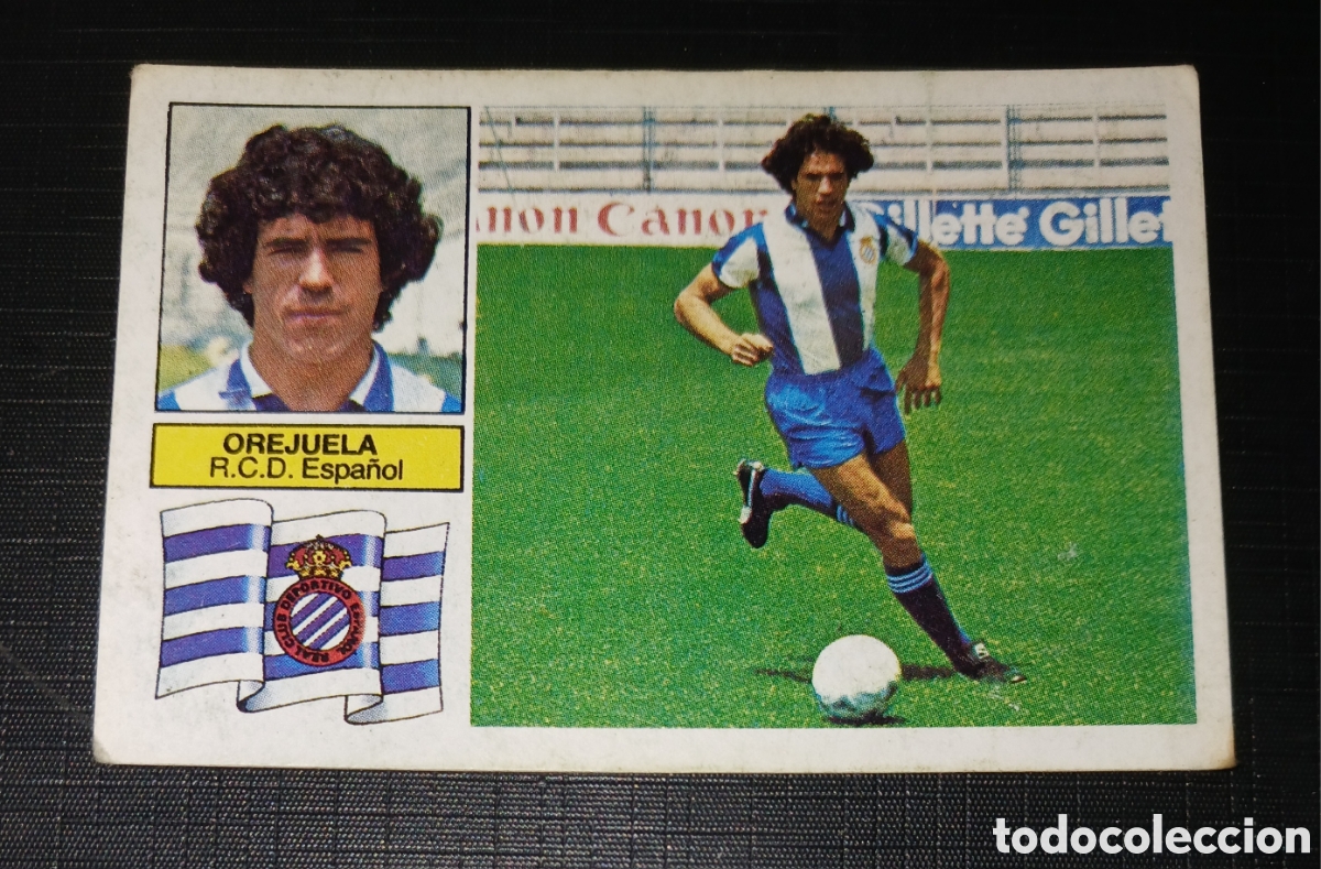 Cromos de f&uacute;tbol: Cromo Orejuela - R.C.D. Espa&ntilde;ol - Liga 82 83 / 1982 1983 - Ed. Este