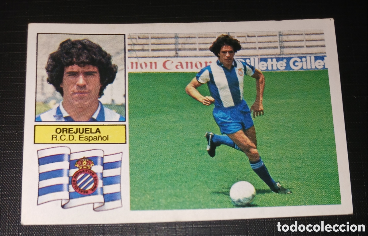 Cromos de f&uacute;tbol: Cromo Orejuela - R.C.D. Espa&ntilde;ol - Liga 82 83 / 1982 1983 - Ed. Este