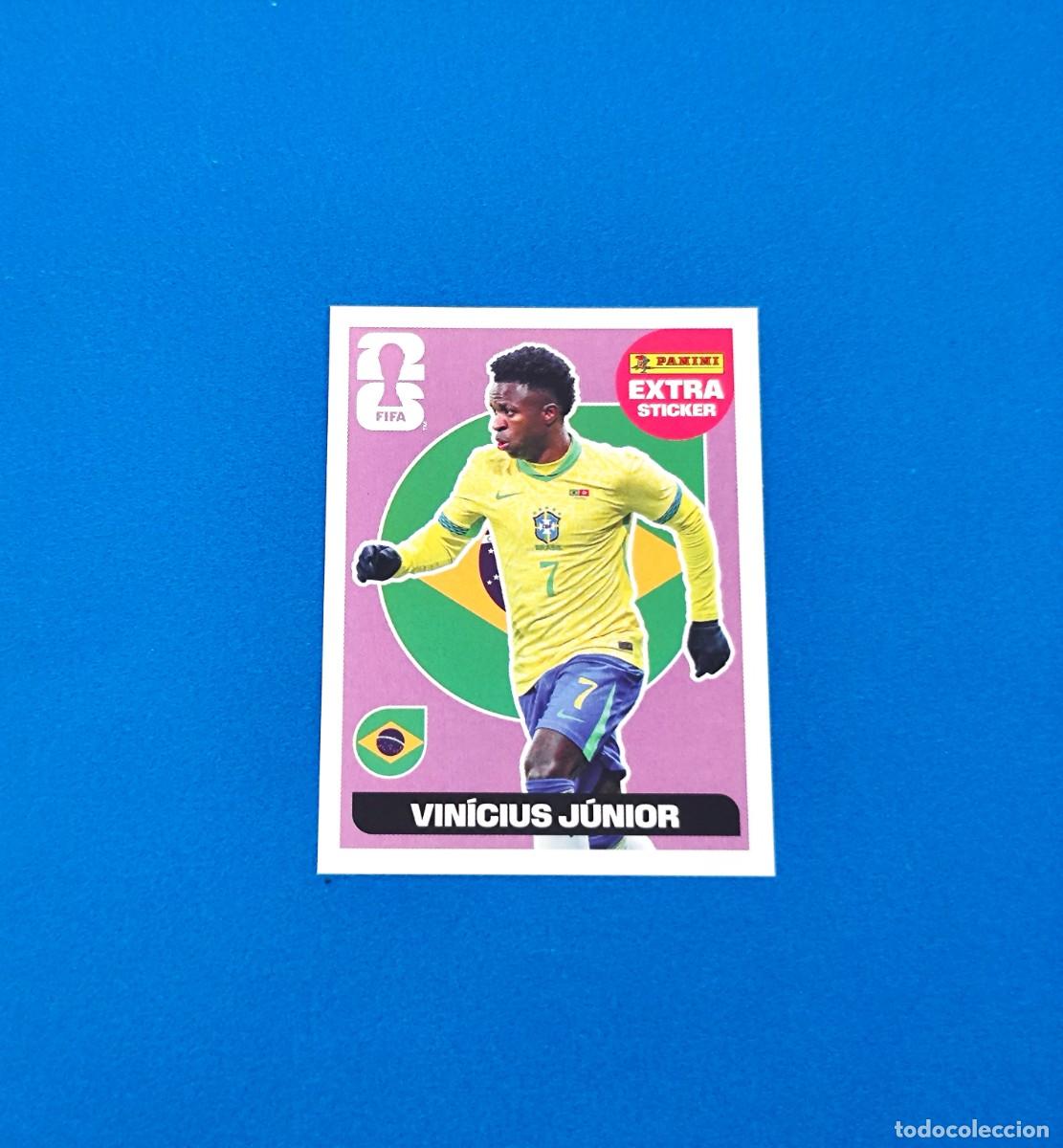 Cromos de f&uacute;tbol: Panini FIFA World Cup Mundial 2026 Extra Sticker Base Vinicius Brasil