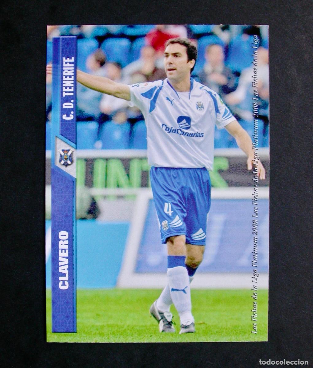 Cromos de f&uacute;tbol: 1221 CLAVERO TENERIFE / FICHAS PLUS III / FICHAS DE LA LIGA 2007 2008 07 08 / MUNDICROMO
