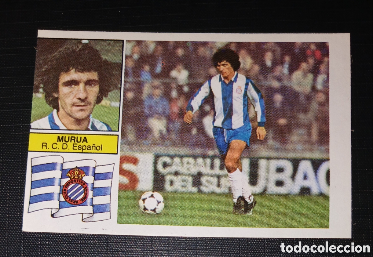 Cromos de f&uacute;tbol: Cromo Murua - R.C.D. Espa&ntilde;ol - Liga 82 83 / 1982 1983 - Ed. Este