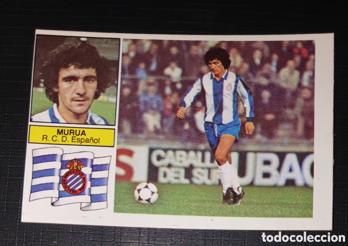Cromos de f&uacute;tbol: Cromo Murua - R.C.D. Espa&ntilde;ol - Liga 82 83 / 1982 1983 - Ed. Este