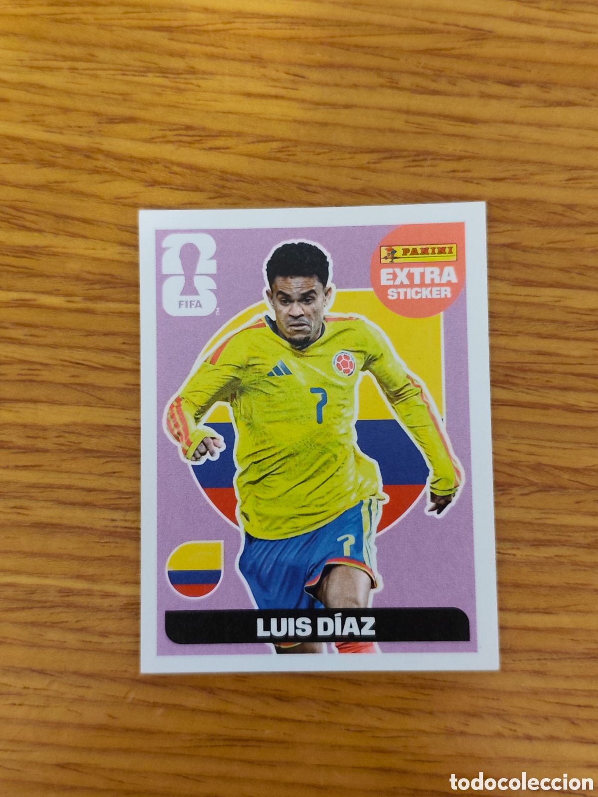 Cromos de f&uacute;tbol: Luis D&iacute;az extra sticker Panini Mundial 2026