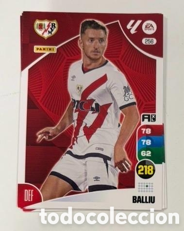 Cromos de f&uacute;tbol: 256 BALLIU RAYO VALLECANO Panini Adrenalyn XL La Liga 2024/2025
