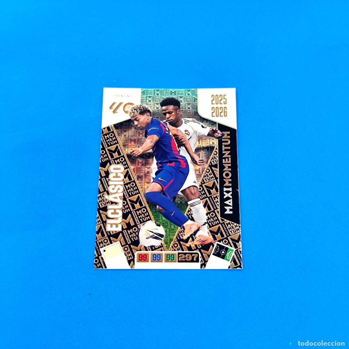 Figurine di Calcio: Adrenalyn 2025 2026 / 25 26 Maxi Momentum El Cl&aacute;sico Vinicius Lamine Yamal