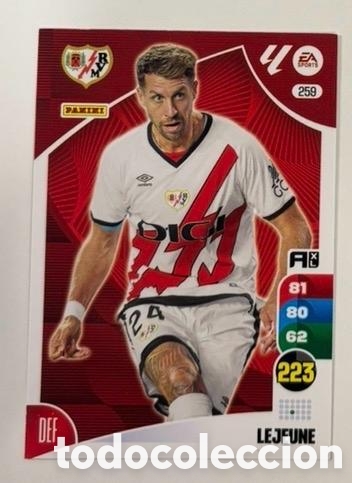 Cromos de f&uacute;tbol: 259 LEJEUNE RAYO VALLECANO Panini Adrenalyn XL La Liga 2024/2025