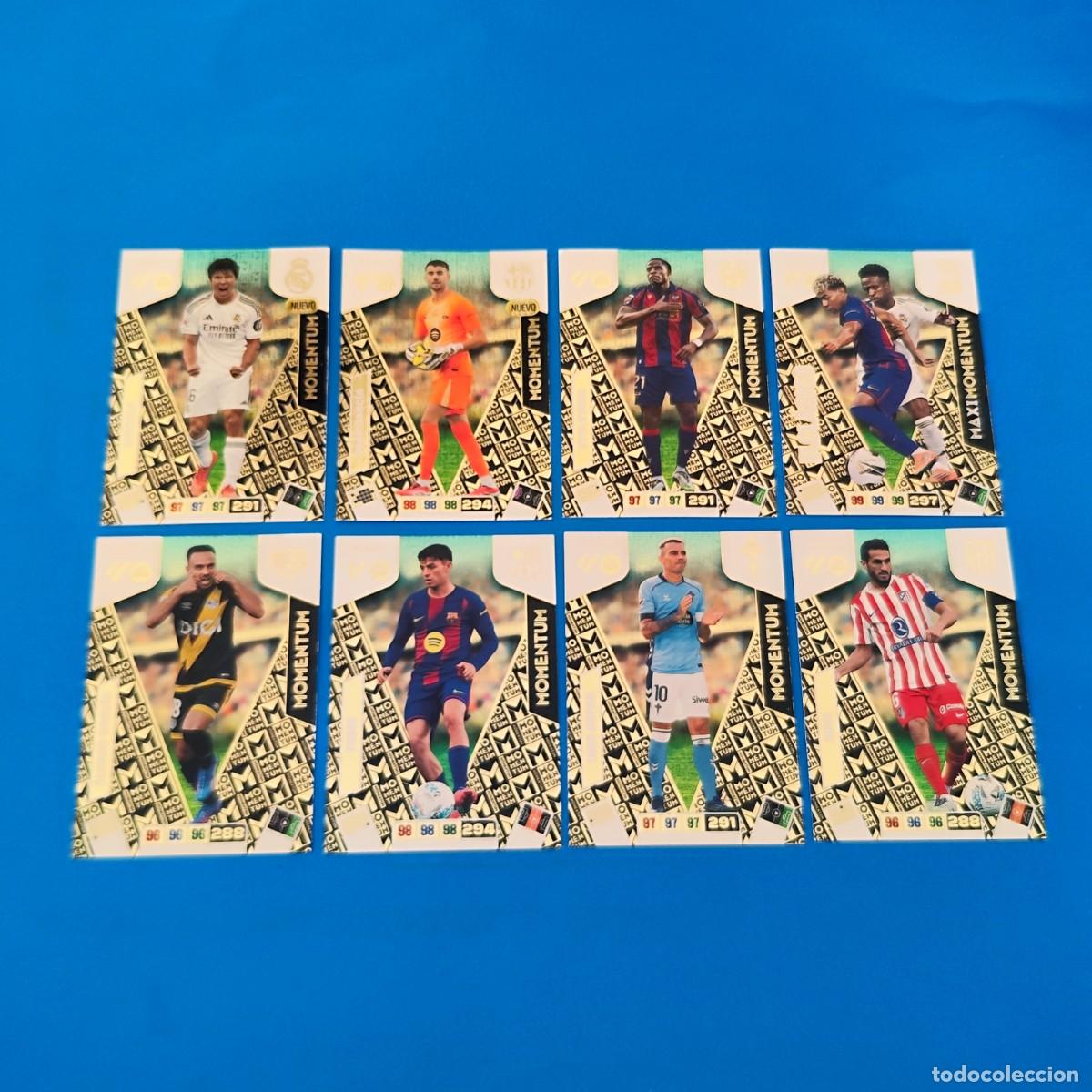 Cromos de f&uacute;tbol: Adrenalyn 2025 2026 / 25 26 Momentum Gonzalo Joan Garc&iacute;a Cl&aacute;sico Yamal Aspas Etta &Aacute;lvaro Koke Pedri