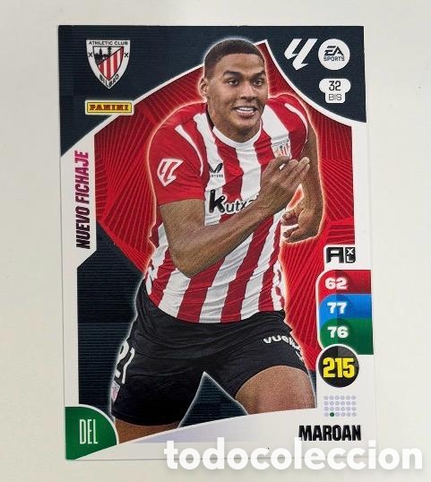 Cromos de f&uacute;tbol: 32 BIS MAROAN ATHLETIC CLUB Panini Adrenalyn XL La Liga 2024/2025