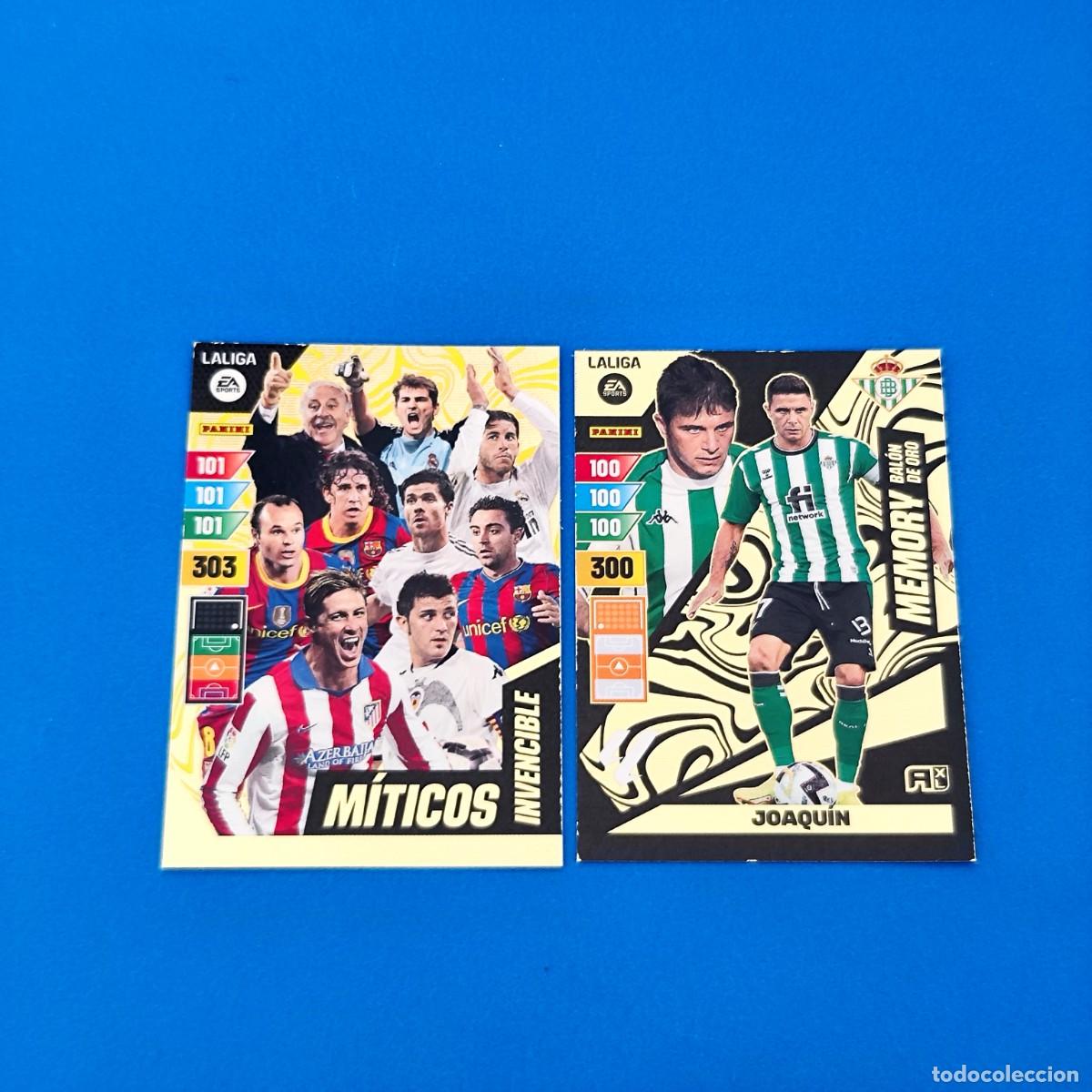 Cromos de f&uacute;tbol: Adrenalyn 2024 2025 / 24 25 Memory Bal&oacute;n de Oro Joaqu&iacute;n Betis - M&iacute;ticos Invencible