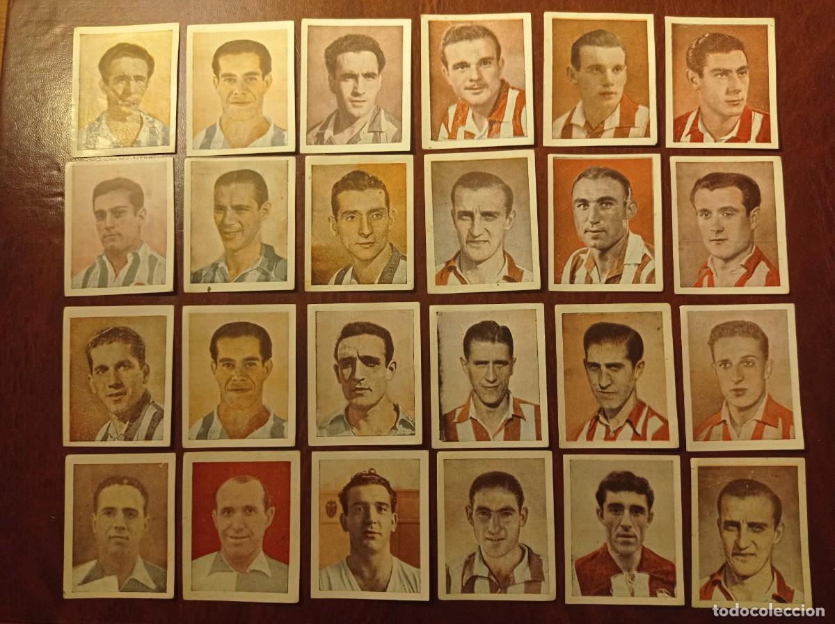 Cromos de f&uacute;tbol: Lote 24 cromos F&uacute;tbol Foto-Pel&iacute;cula 1944-45 44 45
