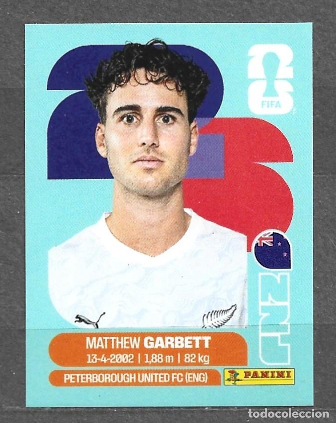 Cromos de f&uacute;tbol: Mundial 2016 - Matthew Garbett - N&ordm; 14 - Nueva Zelanda
