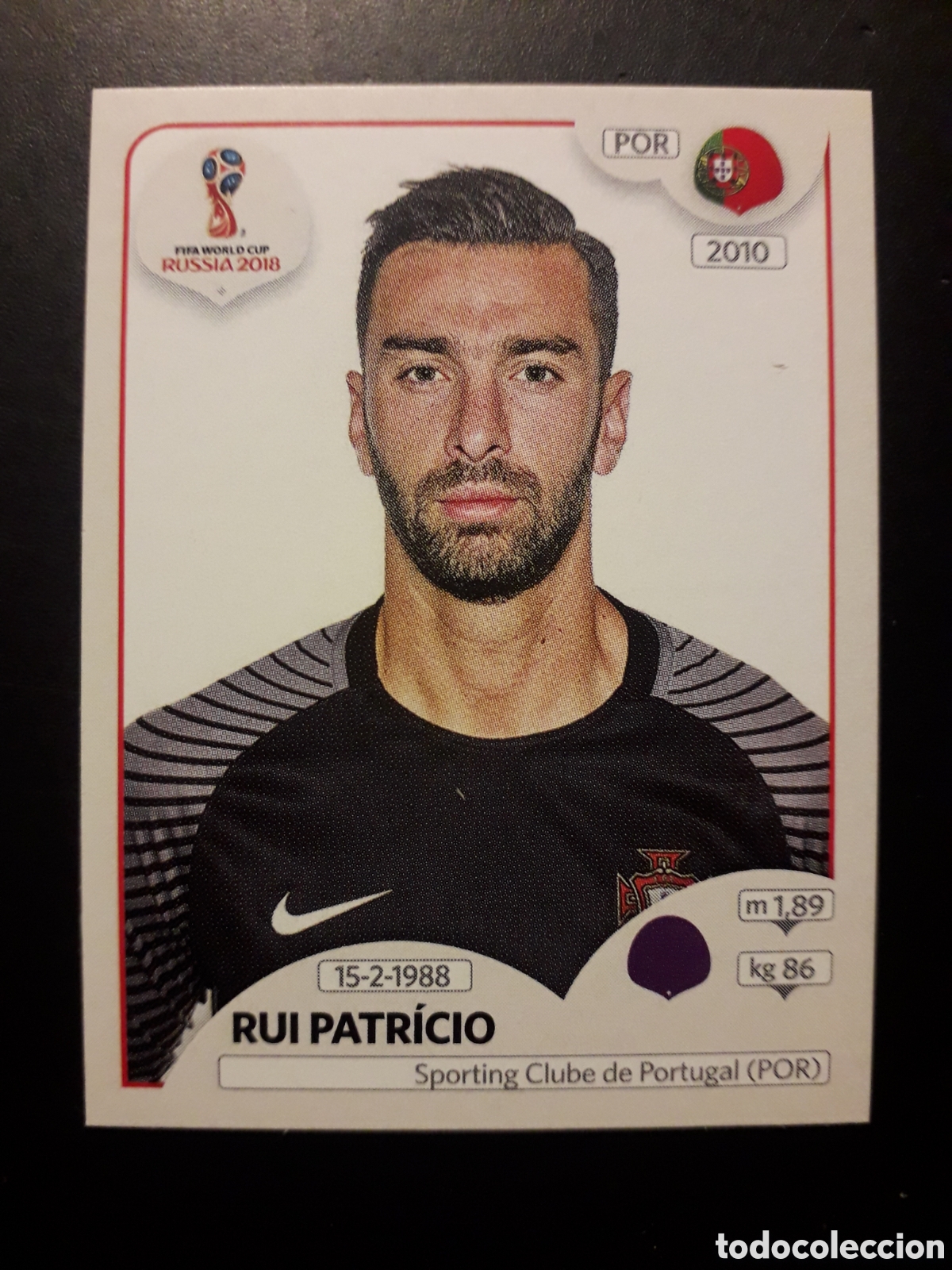 Cromos de f&uacute;tbol: RUI PATR&Iacute;CIO PORTUGAL MUNDIAL F&Uacute;TBOL RUSIA RUSSIA 2018 N&deg; 114 PANINI SIN PEGAR PEDIDO M&Iacute;NIMO 3&euro;
