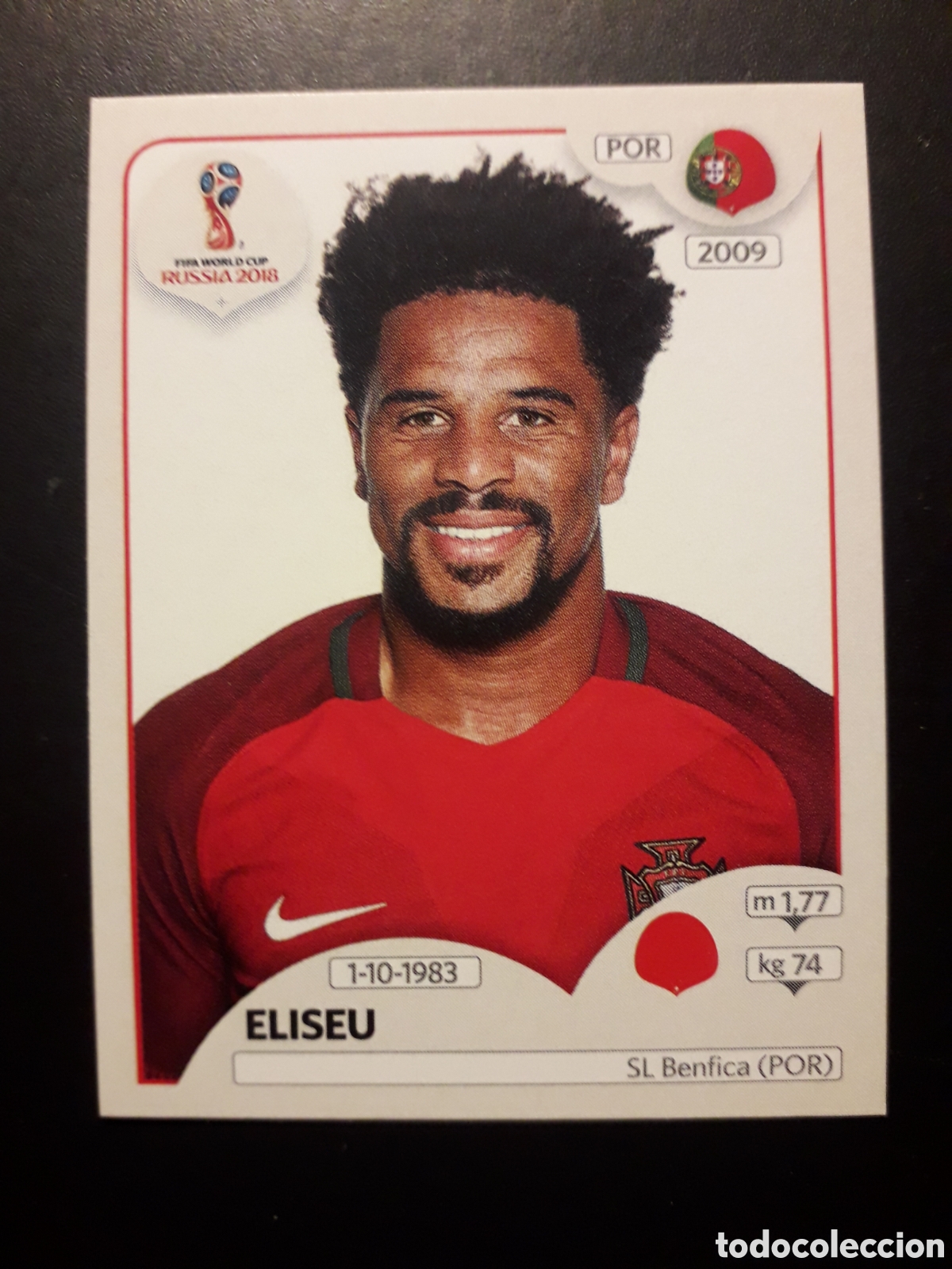 Cromos de f&uacute;tbol: ELISEU PORTUGAL MUNDIAL F&Uacute;TBOL RUSIA RUSSIA 2018 N&deg; 118 PANINI SIN PEGAR, PEDIDO M&Iacute;NIMO 3&euro;