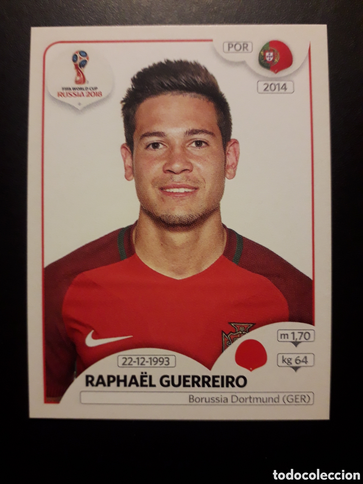 Cromos de f&uacute;tbol: GUERREIRO PORTUGAL MUNDIAL F&Uacute;TBOL RUSIA RUSSIA 2018 N&deg; 120 PANINI SIN PEGAR PEDIDO M&Iacute;NIMO 3&euro;.