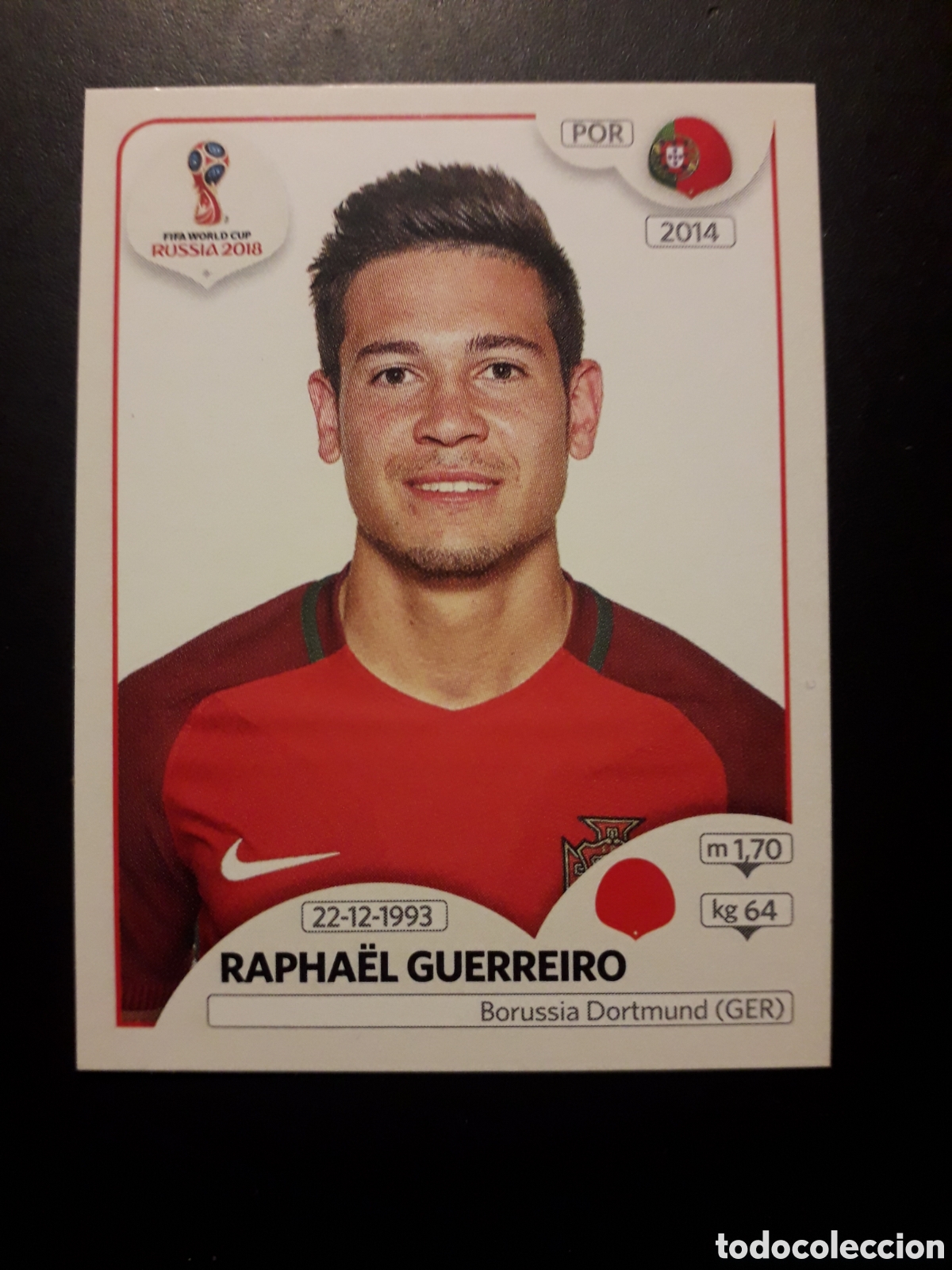 Cromos de f&uacute;tbol: GUERREIRO PORTUGAL MUNDIAL F&Uacute;TBOL RUSIA RUSSIA 2018 N&deg; 120 PANINI SIN PEGAR PEDIDO M&Iacute;NIMO 3&euro;