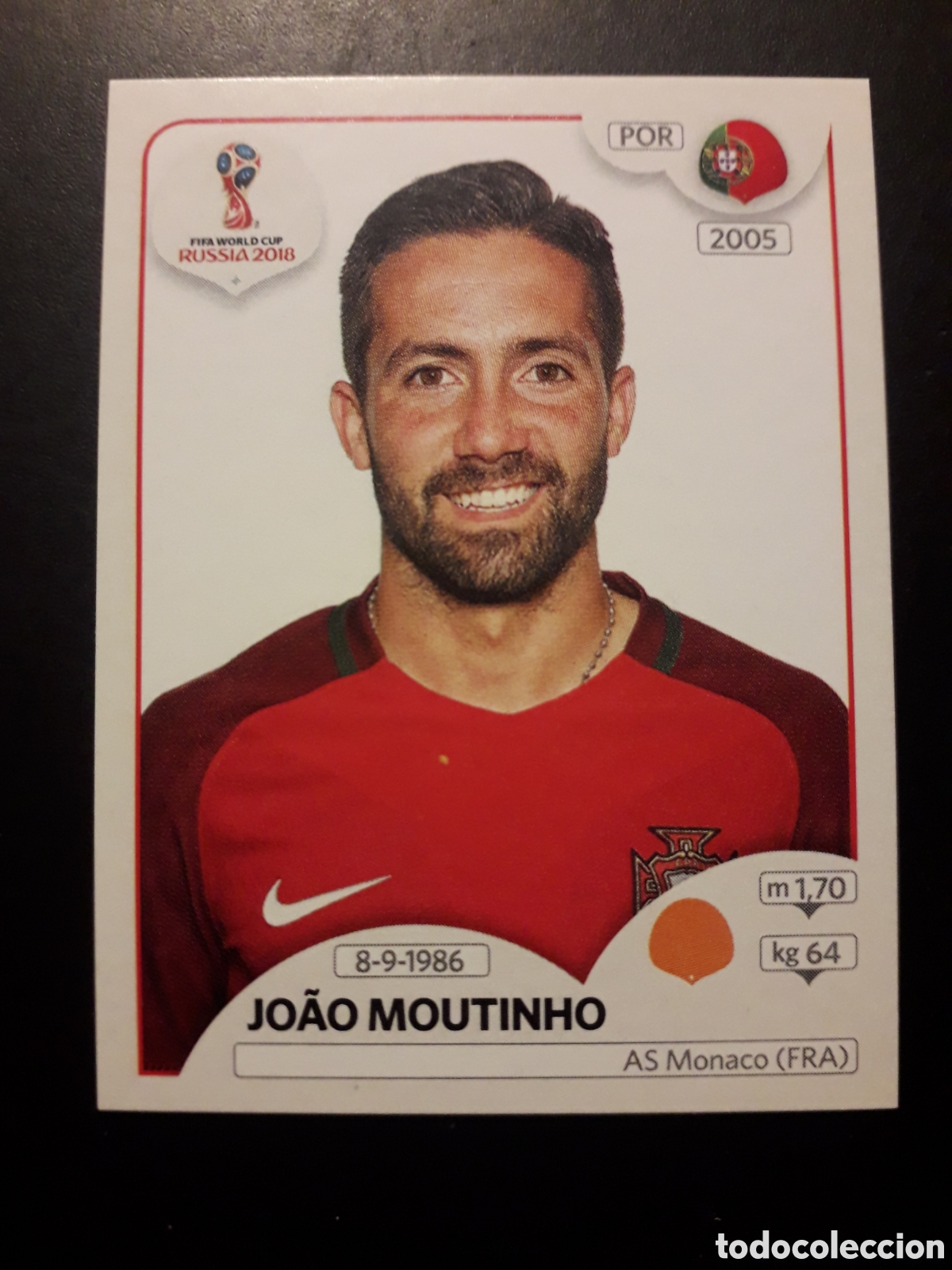 Cromos de f&uacute;tbol: JO&Atilde;O MOUTINHO PORTUGAL MUNDIAL F&Uacute;TBOL RUSIA RUSSIA 2018 N&deg; 121 PANINI SIN PEGAR PEDIDO M&Iacute;NIMO 3&euro;