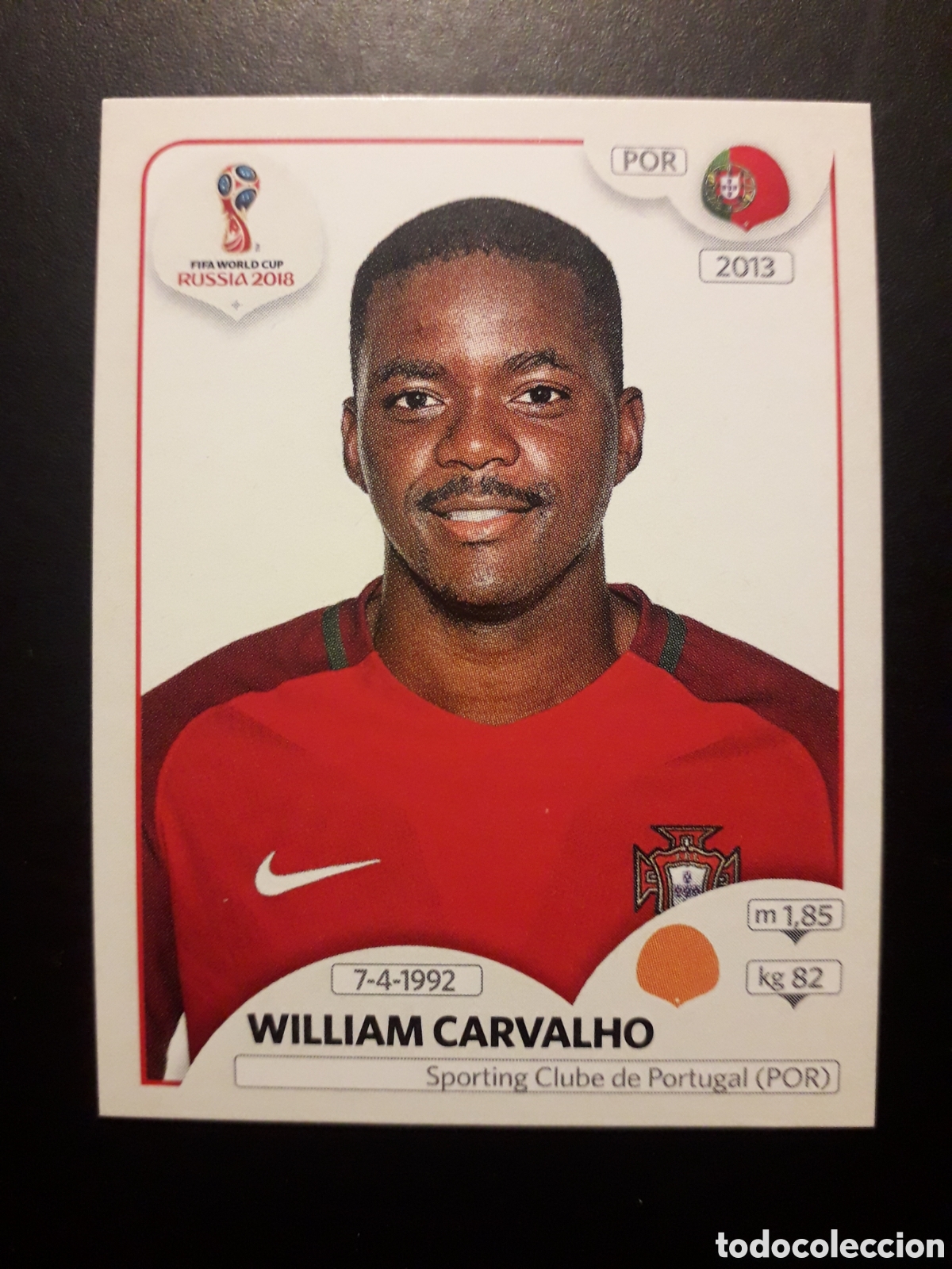 Cromos de f&uacute;tbol: WILLIAM CARVALHO PORTUGAL MUNDIAL F&Uacute;TBOL RUSIA RUSSIA 2018 N&deg; 124 PANINI SIN PEGAR PEDIDO M&Iacute;NIMO 3&euro;.