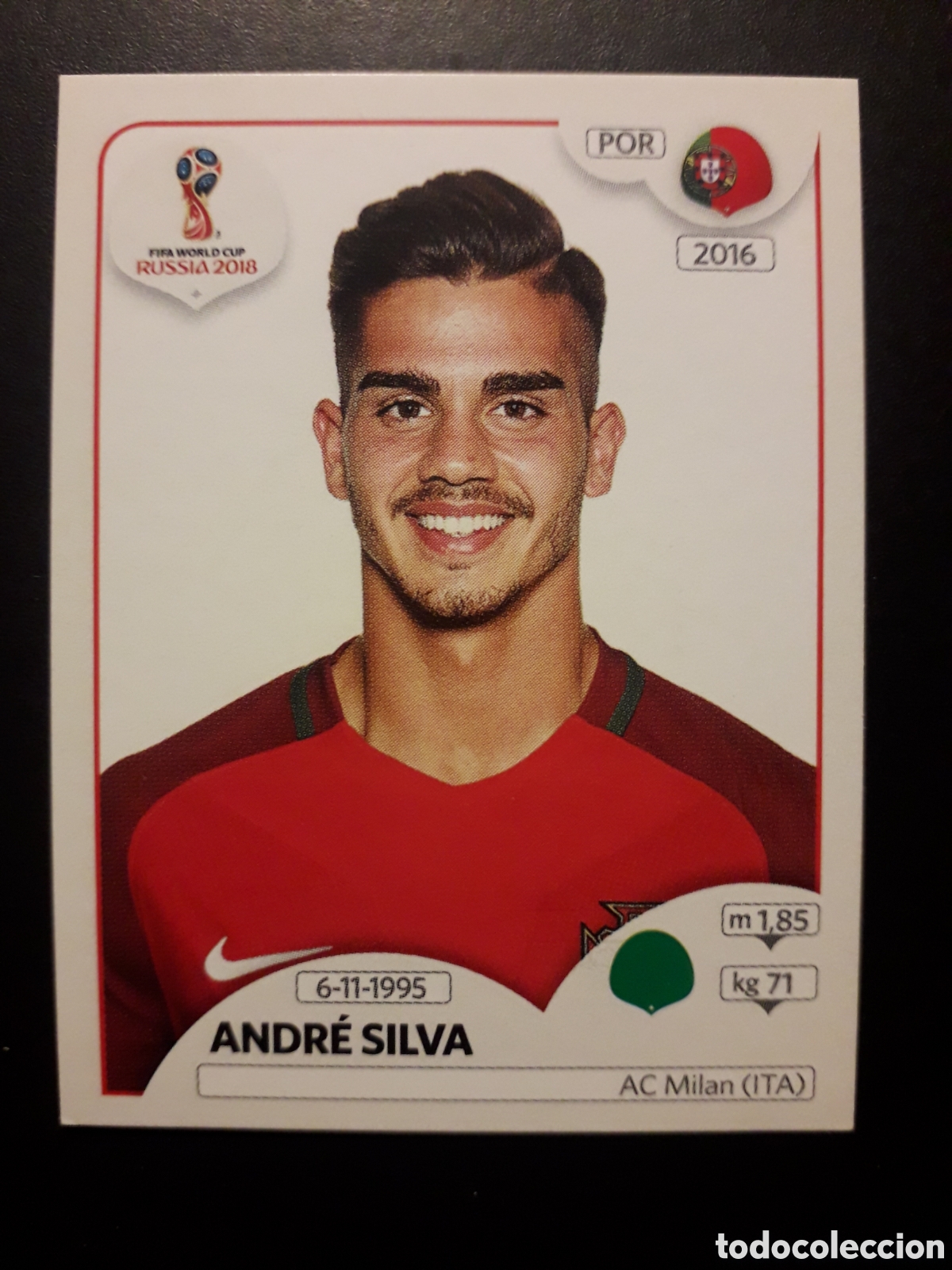 Cromos de f&uacute;tbol: ANDR&Eacute; SILVA PORTUGAL MUNDIAL F&Uacute;TBOL RUSIA RUSSIA 2018 N&deg; 128 PANINI SIN PEGAR, PEDIDO M&Iacute;NIMO 3&euro;