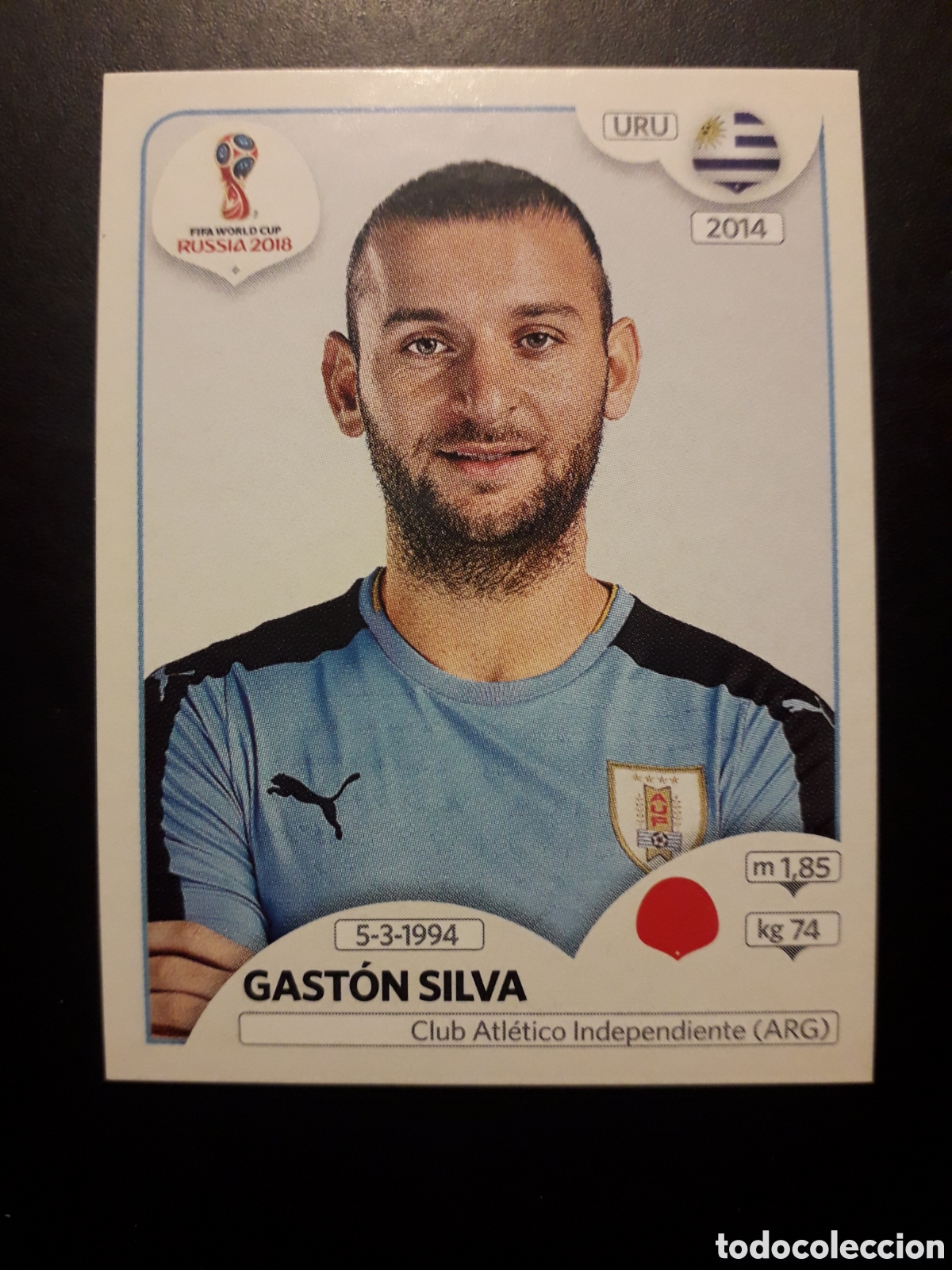 Cromos de f&uacute;tbol: GAST&Oacute;N SILVA URUGUAY MUNDIAL F&Uacute;TBOL RUSIA RUSSIA 2018 N&deg; 100 PANINI SIN PEGAR PEDIDO M&Iacute;NIMO 3&euro;