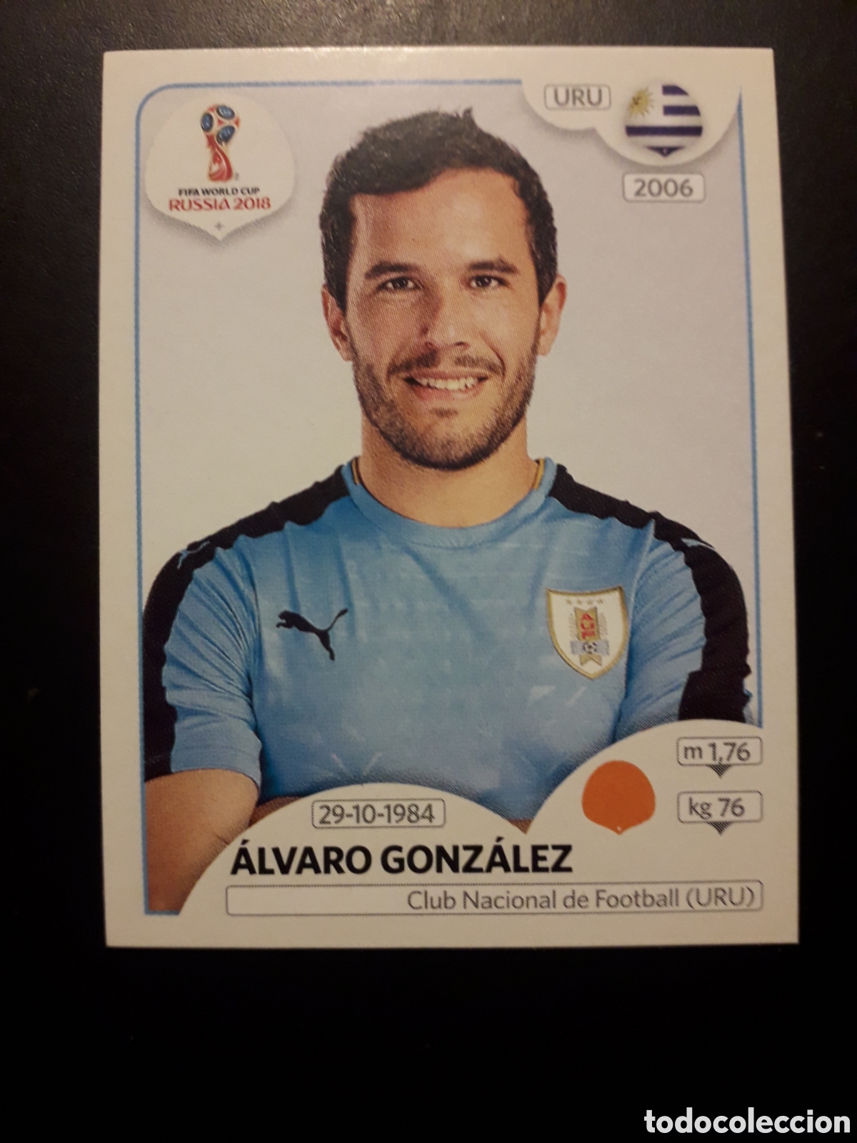 Cromos de f&uacute;tbol: &Aacute;LVARO GONZ&Aacute;LEZ URUGUAY MUNDIAL F&Uacute;TBOL RUSIA RUSSIA 2018 N&deg; 103 PANINI SIN PEGAR PEDIDO M&Iacute;NIMO 3&euro;