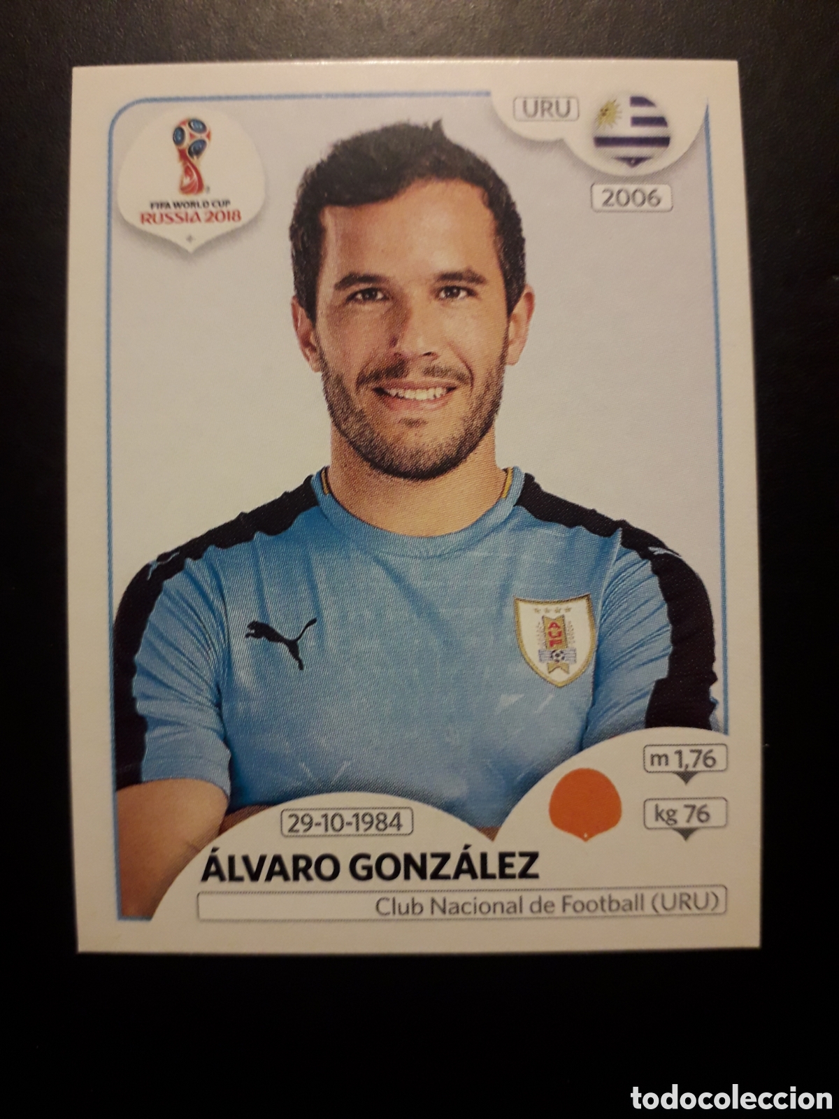 Cromos de f&uacute;tbol: &Aacute;LVARO GONZ&Aacute;LEZ URUGUAY MUNDIAL F&Uacute;TBOL RUSIA RUSSIA 2018 N&deg; 103 PANINI SIN PEGAR PEDIDO M&Iacute;NIMO 3&euro;