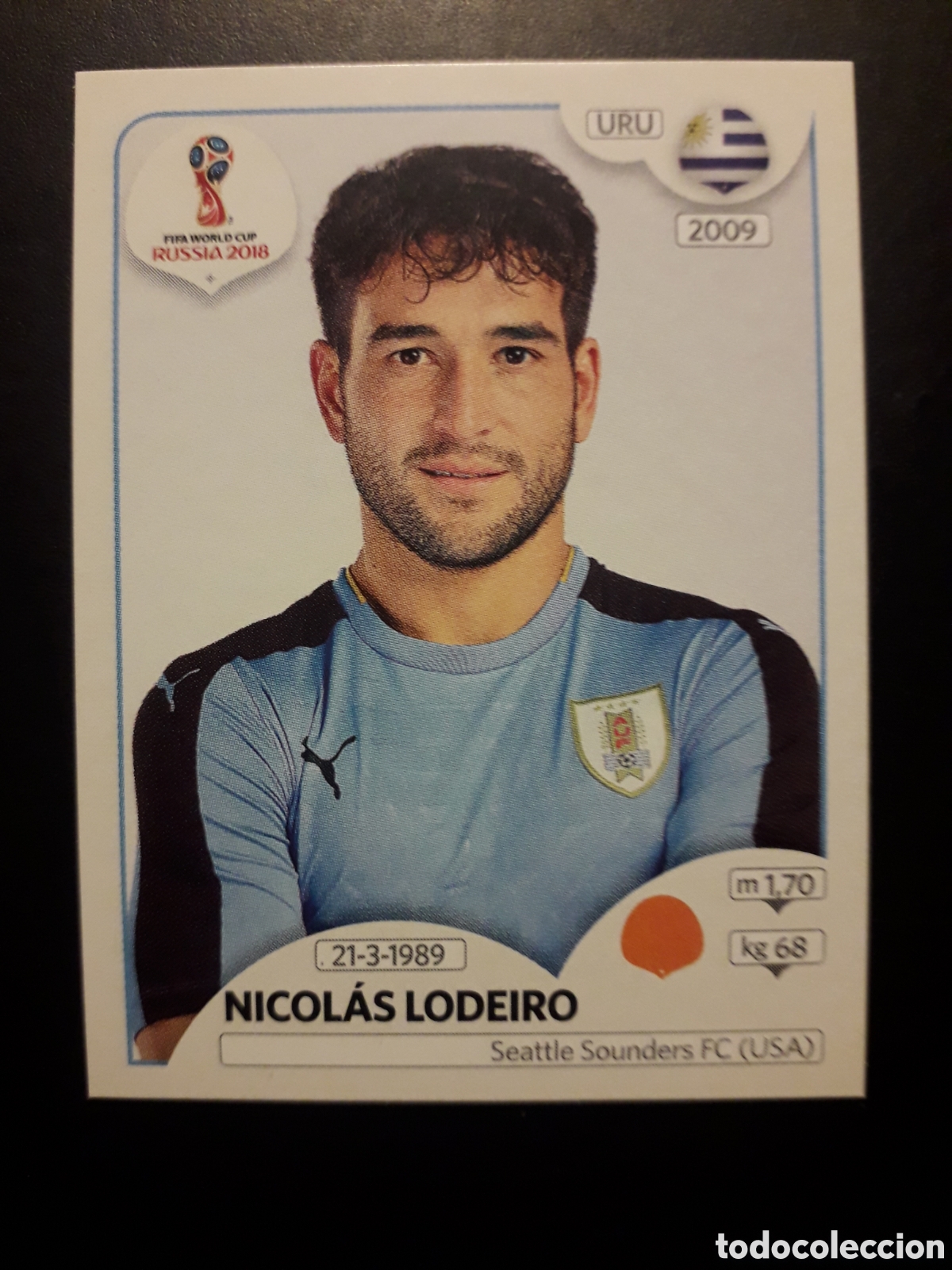 Cromos de f&uacute;tbol: NICOL&Aacute;S LODEIRO URUGUAY MUNDIAL F&Uacute;TBOL RUSIA RUSSIA 2018 N&deg; 104 PANINI SIN PEGAR PEDIDO M&Iacute;NIMO 3&euro;