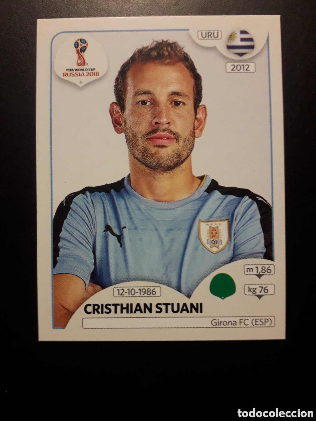Cromos de f&uacute;tbol: STUANI URUGUAY MUNDIAL F&Uacute;TBOL RUSIA RUSSIA 2018 N&deg; 110 PANINI SIN PEGAR PEDIDO M&Iacute;NIMO 3&euro;.
