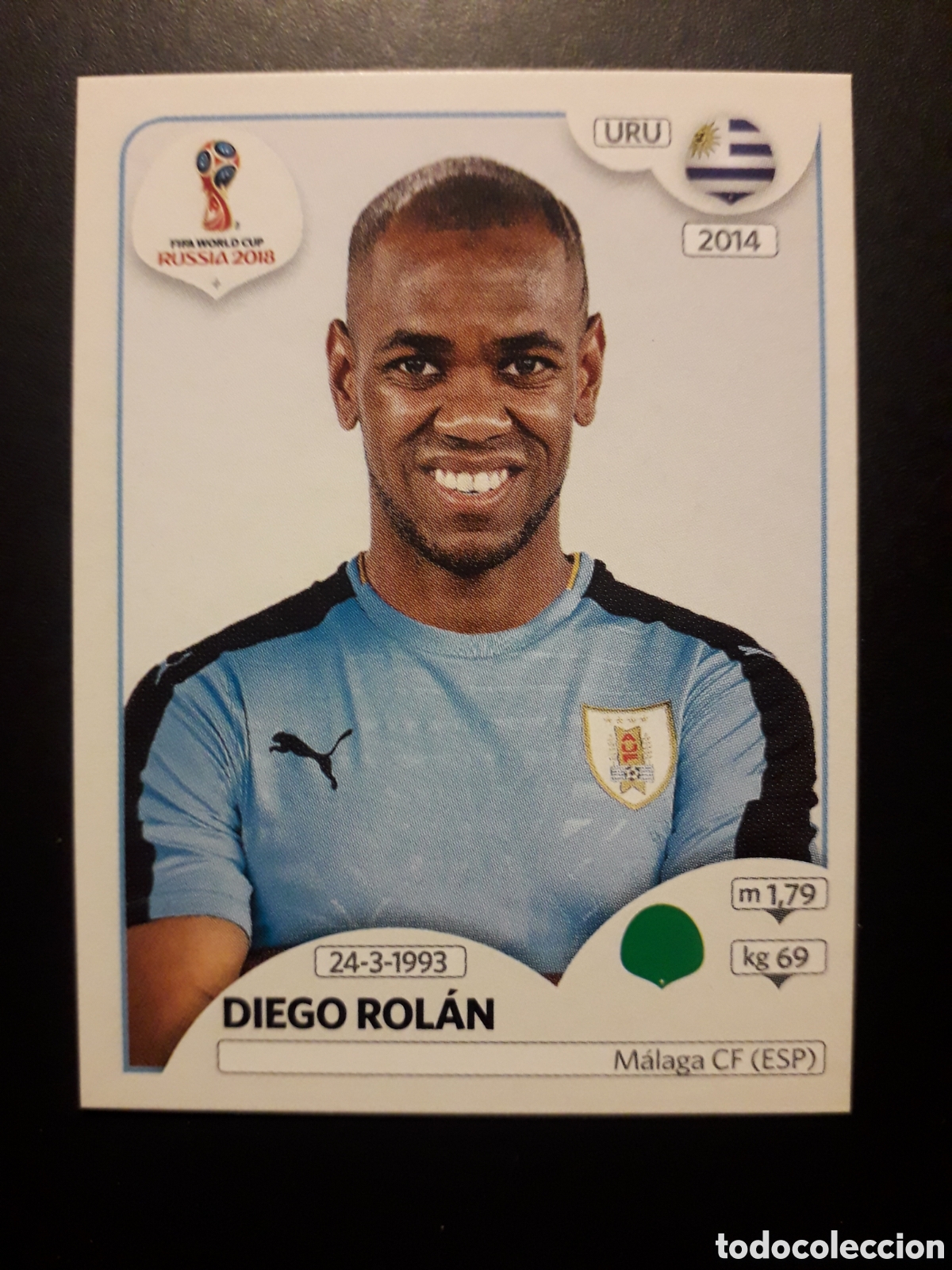 Cromos de f&uacute;tbol: DIEGO ROL&Aacute;N URUGUAY MUNDIAL F&Uacute;TBOL RUSIA RUSSIA 2018 N&deg; 111 PANINI SIN PEGAR PEDIDO M&Iacute;NIMO 3&euro;