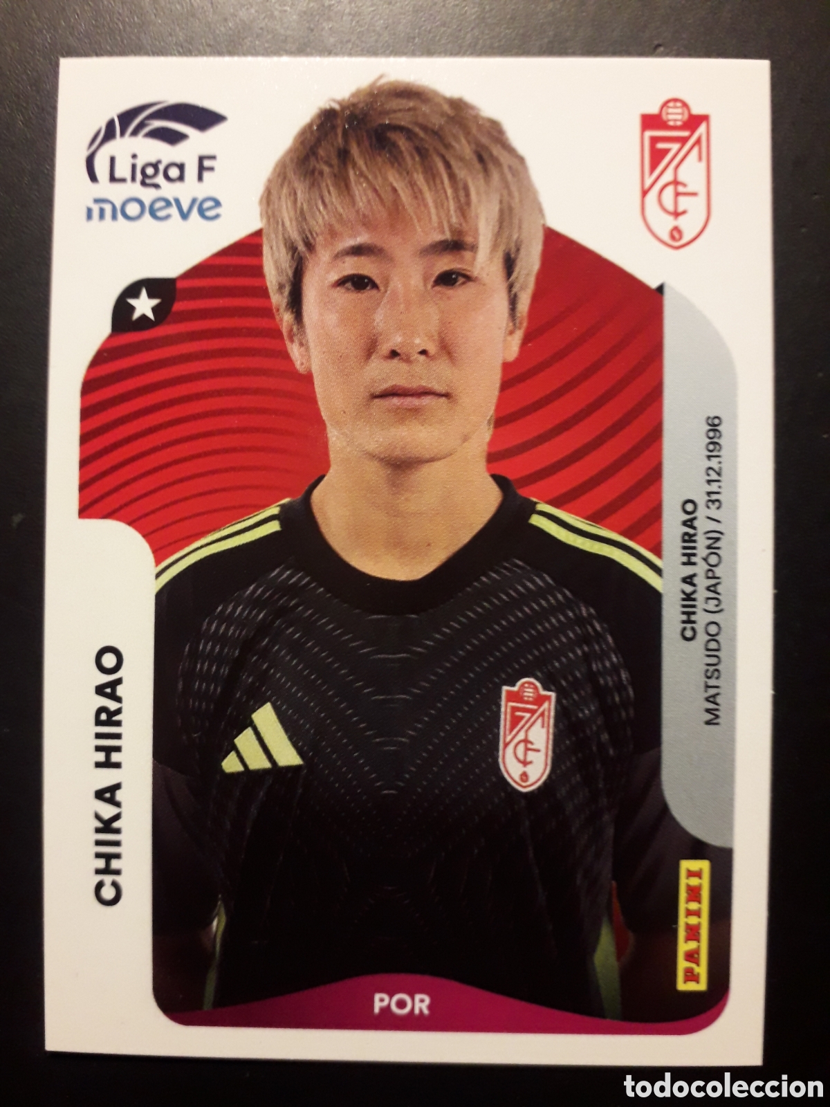 Cromos de f&uacute;tbol: CHIKA HIRAO GRANADA N&deg; 204 LIGA F FEMENINA 2025 2026 25 26 PANINI SIN PEGAR PEDIDO M&Iacute;NIMO 3&euro;