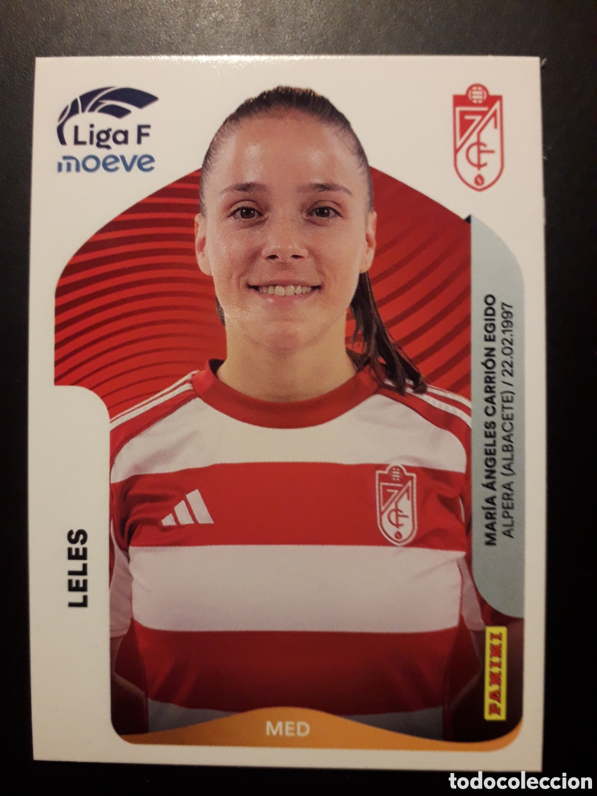 Cromos de f&uacute;tbol: LELES GRANADA N&deg; 214 LIGA F FEMENINA 2025 2026 25 26 PANINI SIN PEGAR PEDIDO M&Iacute;NIMO 3&euro;